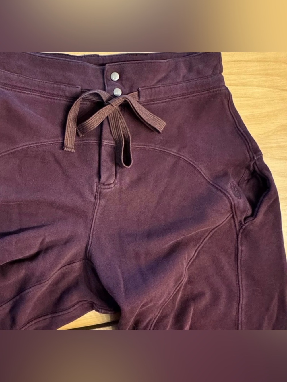 💜 ✨ Free People FP Movement Summit Scout Pants Black Raisin Size M - Picture 5 of 7